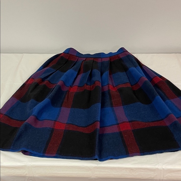 Southern Lady Dresses & Skirts - Vintage Southern Lady A-Line Skirt - Black, Blue, and Red Plaid Size 9/10